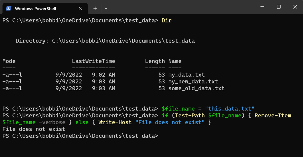 How to Delete File If Exists in Powershell Using Remove-Item